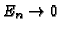 $E_n\rightarrow 0$